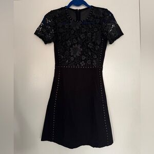 French Connection Black Lace Dress